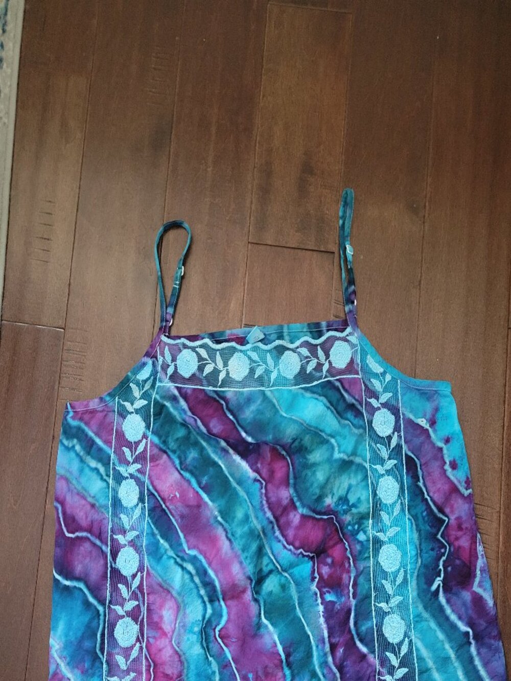 Old navy cotton tank hand dyed XL NEW